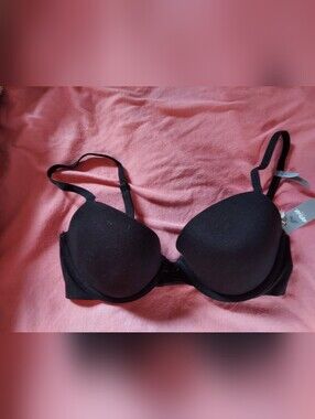 aerie Black Smooth Padded Underwire Lindsey Bra